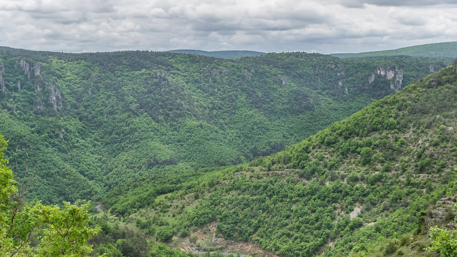 Les gorges de la Dourbie, dans l’Aveyron.